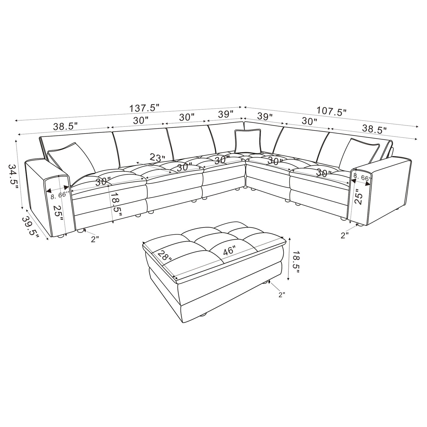 Atlantic Modular Sectionals
